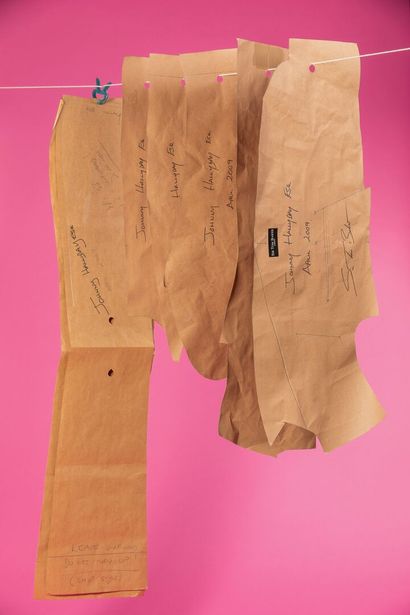 Patron d'un costume de scène pour Johnny...