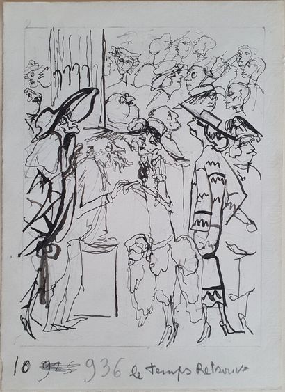 Philippe JULLIAN, Le temps retrouvé, dessin
Philippe...