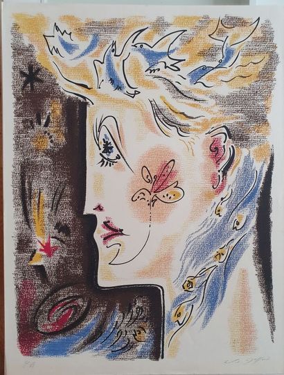 André MASSON - PROFIL DE FEMME - DEUX PROFILS
André...