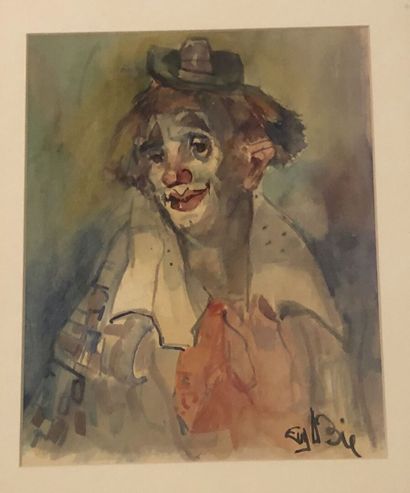 Eugène DE BIE, clown, aquarelle
Eugène DE...