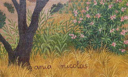 * Ania NICOLAS (1944)
Paysage, le ravin de...