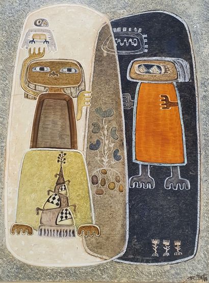 * Raul CONTI (1931)
Composition aux personnages,...