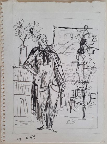 Philippe JULLIAN, La lettre, dessin
Philippe...
