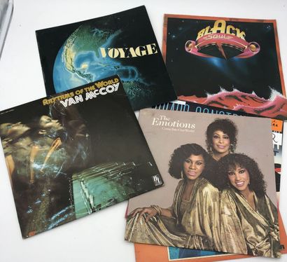 Lot de 75 disques de musique funk soul 
Lot...