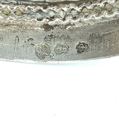 Paire de BOUGEOIRS DE TOILETTE en argent...