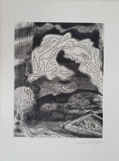 André MASSON - Silhouette - Sans titre -...