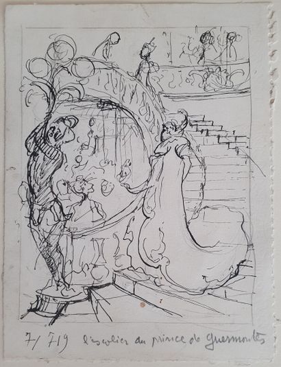 Philippe JULLIAN, L'escalier du Prince de...