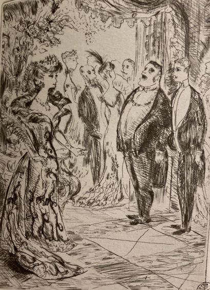 Philippe JULLIAN, Au bal, dessin
Philippe...