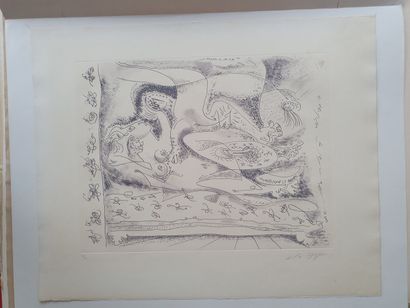 André MASSON - L'ALCOVE HANTEE. 1968 
André...