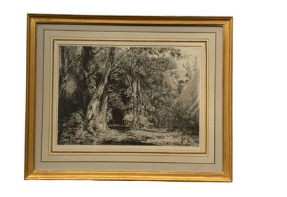 Paul HUET (1803-1869), Inondation de l'Ile...