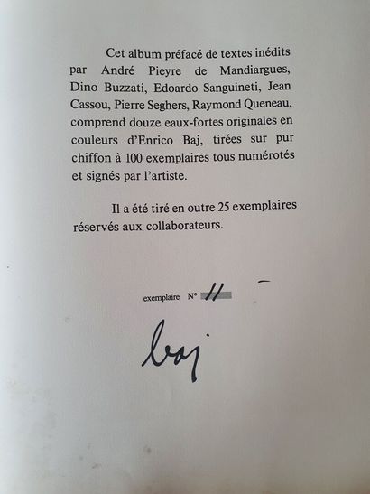 BAJ chez Picasso
Enrico BAJ (1924-2003)
BAJ...