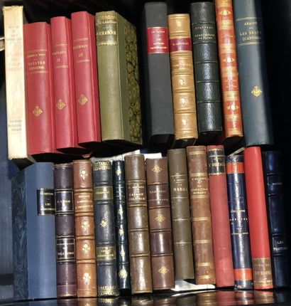 Lot of various works on the classics of French...