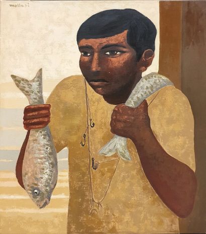 * Mario MOLLARI (1930-2010)
Chico con pescados,...