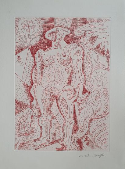 André MASSON - Silhouette - Sans titre -...