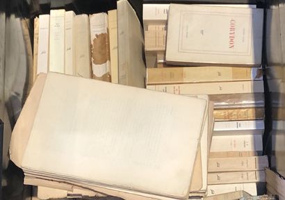 Important lot of various works including...