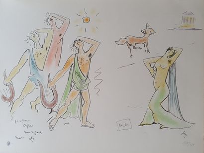 Jean COCTEAU - ORPHEE, Menton. 
Jean COCTEAU...