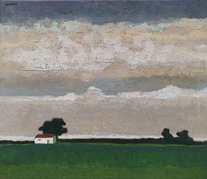 * Mario MOLLARI (1930-2010)
Paisaje con casa,...