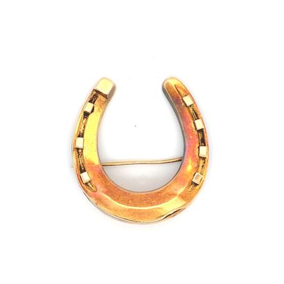 Gold (750‰) pin with horseshoe decoration.
Gross...