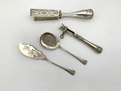 Ensemble de couverts de service en argent,...