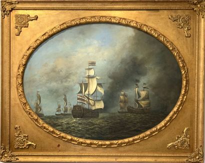 ÉCOLE DU DÉBUT DU XXe SIÈCLE, Marine, grand...