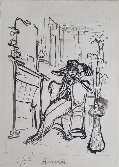 Philippe JULLIAN, Andrée, dessin
Philippe...