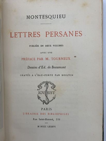 MONTESQUIEU, Lettres Persanes
MONTESQUIEU.
Lettres...
