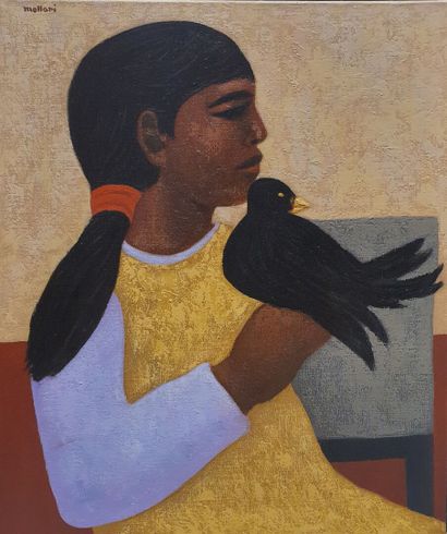 * Mario MOLLARI (1930-2010)
Nina con pajaro,...