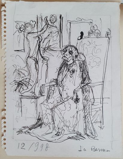 Philippe JULLIAN, La Berma, dessin
Philippe...