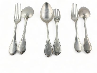 ODIOT, Trois couverts en argent
ODIOT
THREE...