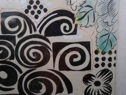 Raoul DUFY (1877-1953), Fleurs et motifs...