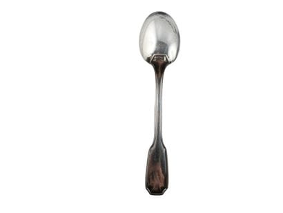 TWELVE SMALL COFFEE SPOONERS in silver (950‰)...