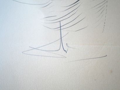 Salvador DALI, Le Corbeau et le Renard, Pointe...