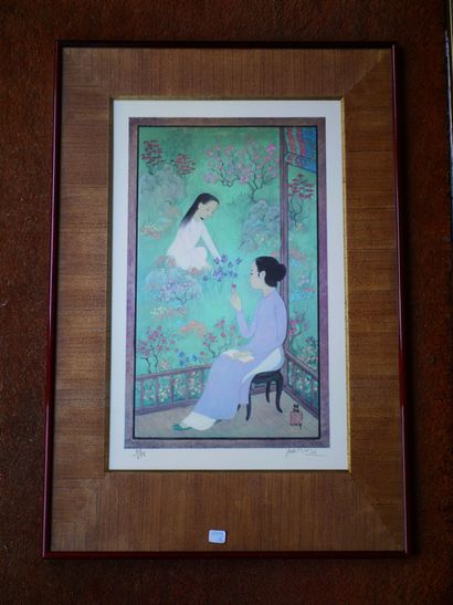 MAI THU Trung, Lithographie sur soie
Trung...