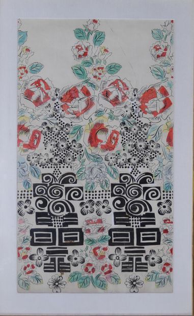 Raoul DUFY (1877-1953), Fleurs et motifs...