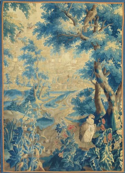 Panneau de fine tapisserie Audenarde, Flandres
Début...