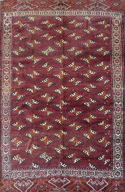 Grand et ancien tapis Yomoud Boukhara, Turkmèn
Grand...