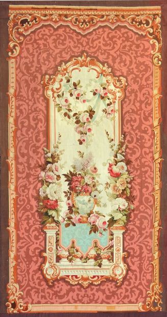 Beau tapis d'Aubusson, France
Fin XIXème...