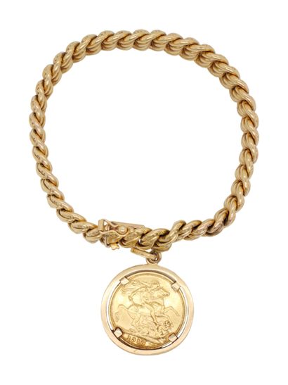 BRACELET en or et souverain d'or
BRACELET...