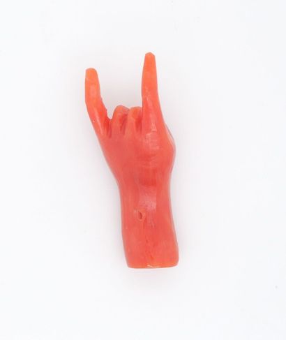 Coral HAPPY HAND.
Weight: 2.13 g. Height:...