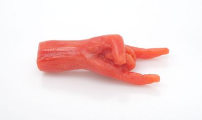 Coral HAPPY HAND.
Weight: 2.13 g. Height:...