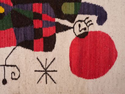 Dans le goût de Joan MIRO, tapisserie vers...