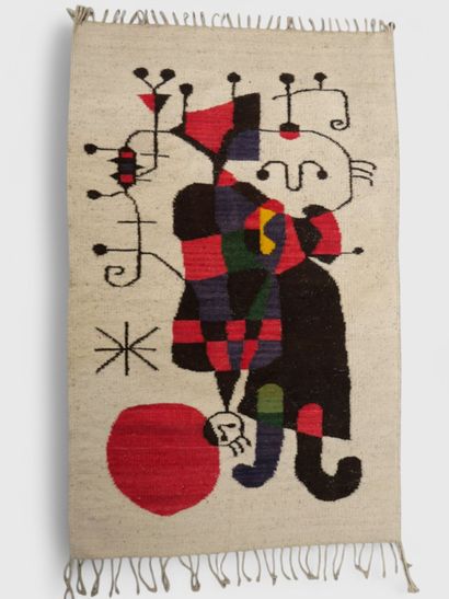 Dans le goût de Joan MIRO, tapisserie vers...