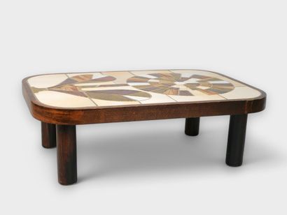 Roger CAPRON, Vallauris, TABLE BASSE, modèle...