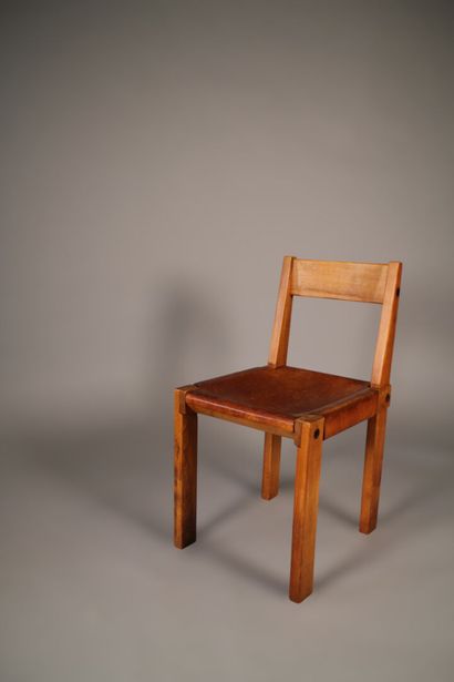 Pierre CHAPO, CHAISE en orme modèle S24,...