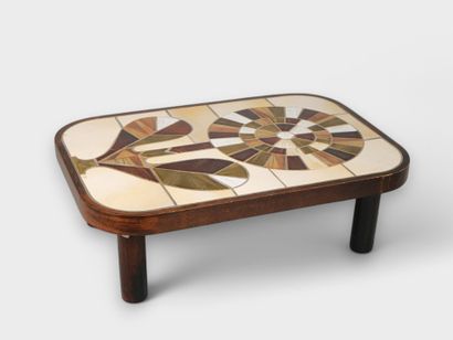 Roger CAPRON, Vallauris, TABLE BASSE, modèle...