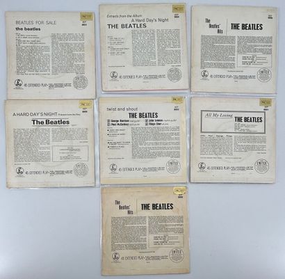7 Beatles Eps, English pressing, parlophone...