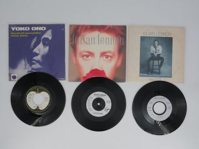 Lot of 3 vinyl records from the Lennon family...