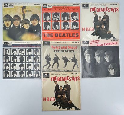 7 Beatles Eps, English pressing, parlophone...