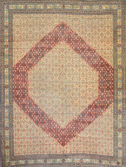 Exceptional, important and fine Tabriz RUG,...
