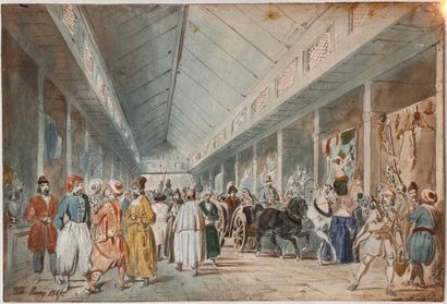 Théodore JUNG (1803-1865)
Scène orientaliste
Aquarelle...